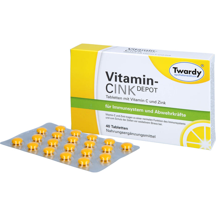 Twardy Vitamin-Cink Depot Tabletten, 40 pcs. Tablets