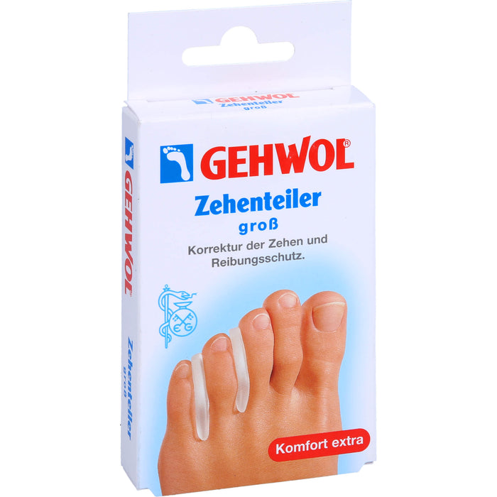 GEHWOL Polymer-Gel Zehenteiler groß, 3 pc Séparateur d'orteils