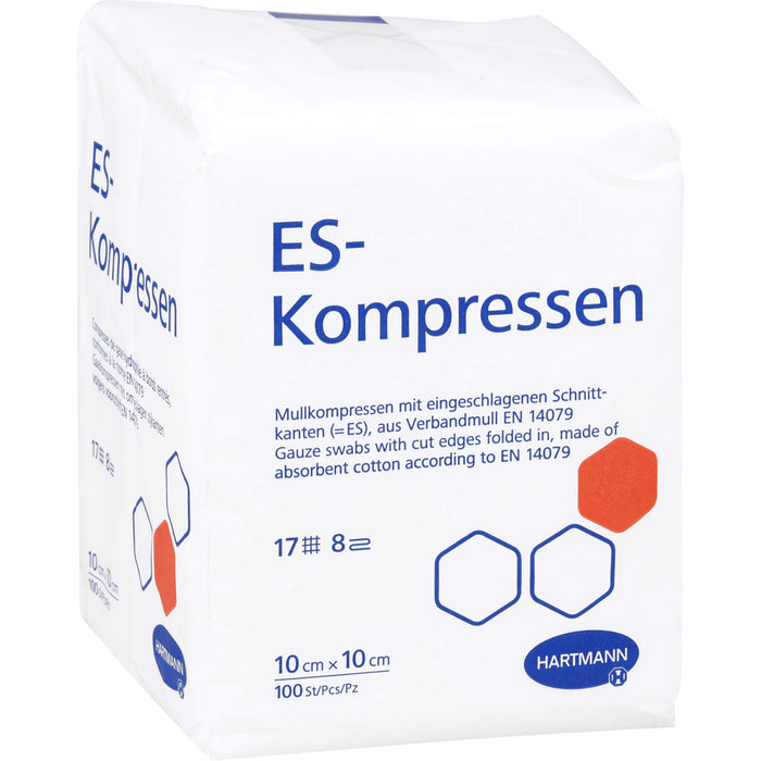 ES-Kompressen 10 x 10 cm unsteril  Mullkompressen, 100 pcs. Compresses