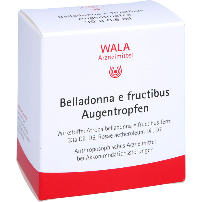 WALA Belladonna e fructibus Augentropfen, 30 St. Lösung