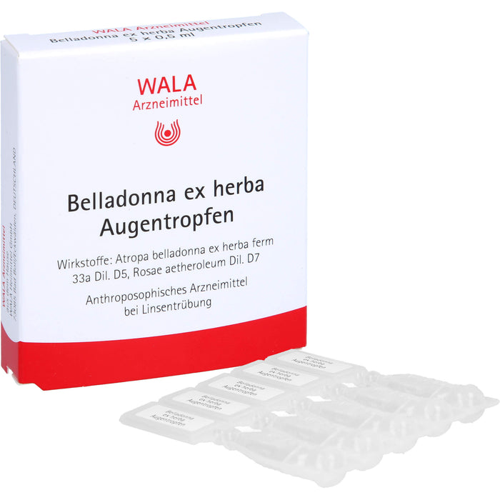 WALA Belladonna ex herba Augentropfen, 5 pcs. Solution