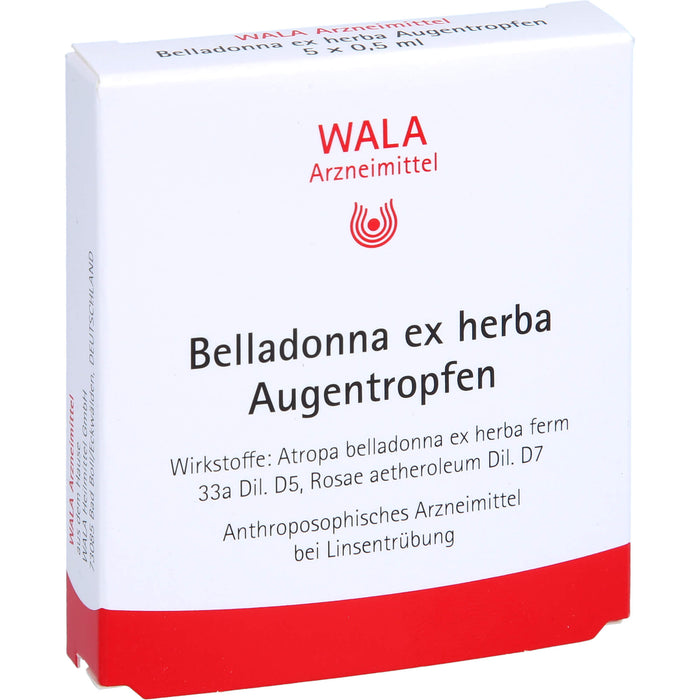 WALA Belladonna ex herba Augentropfen, 5 pcs. Solution