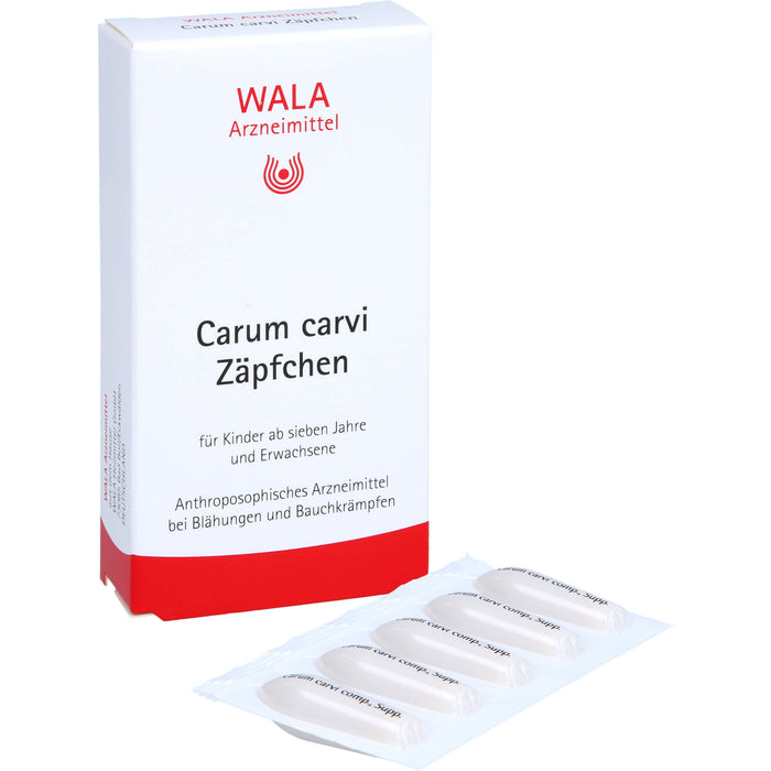 WALA Carum carvi Zäpfchen bei Blähungen und Bauchkrämpfen, 10 pc Suppositoires