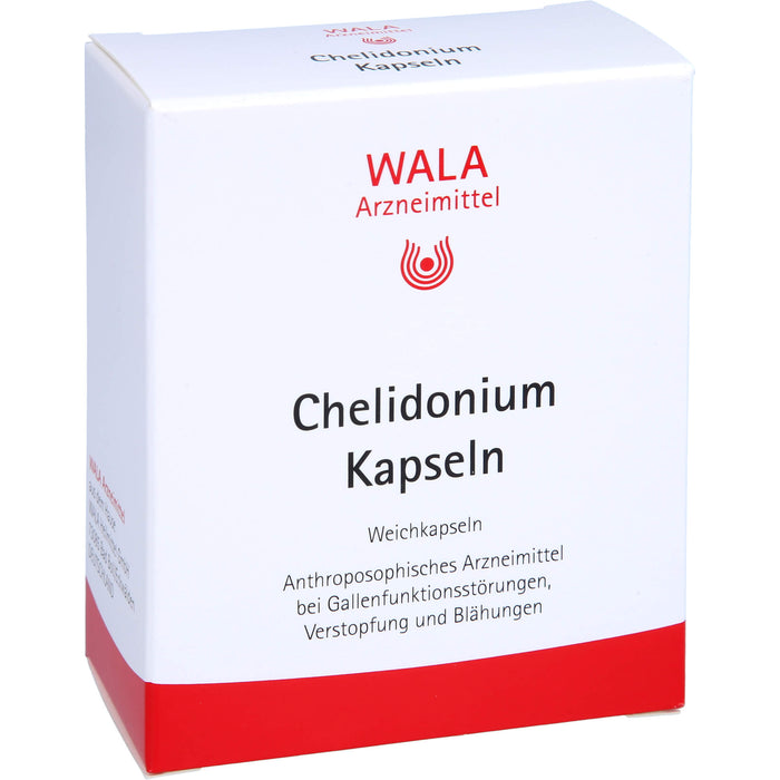 WALA Chelidonium Kapseln bei Gallenfunktionsstörungen, Verstopfung und Blähungen, 30 pc Capsules