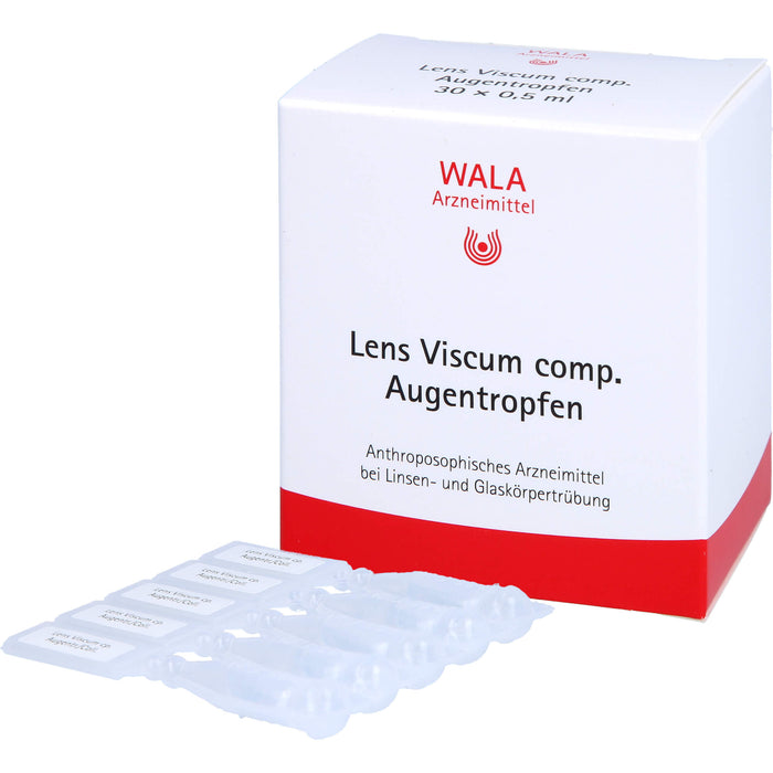 WALA Lens Viscum comp. Augentropfen bei Linsen- und Glaskörpertrübung, 30 pcs. Solution