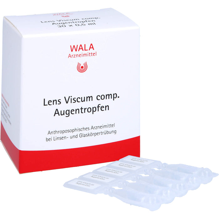 WALA Lens Viscum comp. Augentropfen bei Linsen- und Glaskörpertrübung, 30 pc Solution