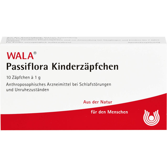 WALA Passiflora Kinderzäpfchen, 10 pc Suppositoires