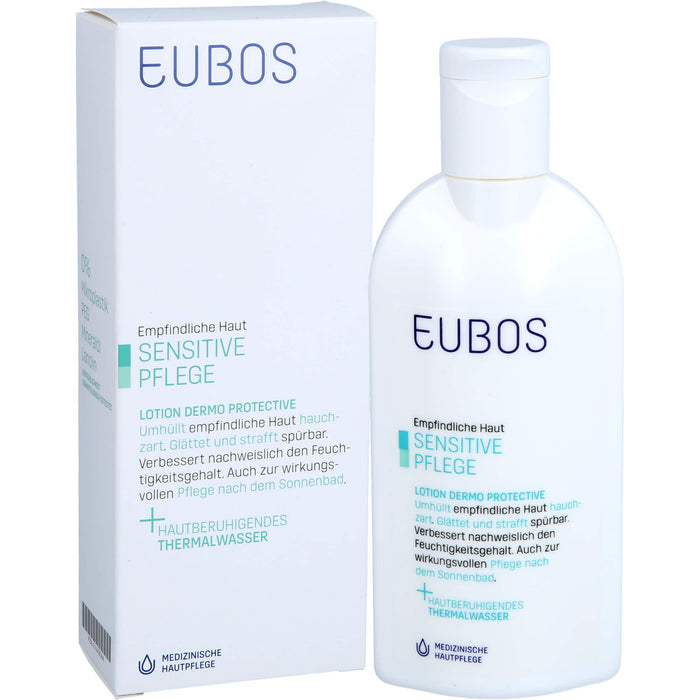 EUBOS Sensitive Lotion Dermo-Protectiv für normale und trockene Haut, 200 ml Lotion