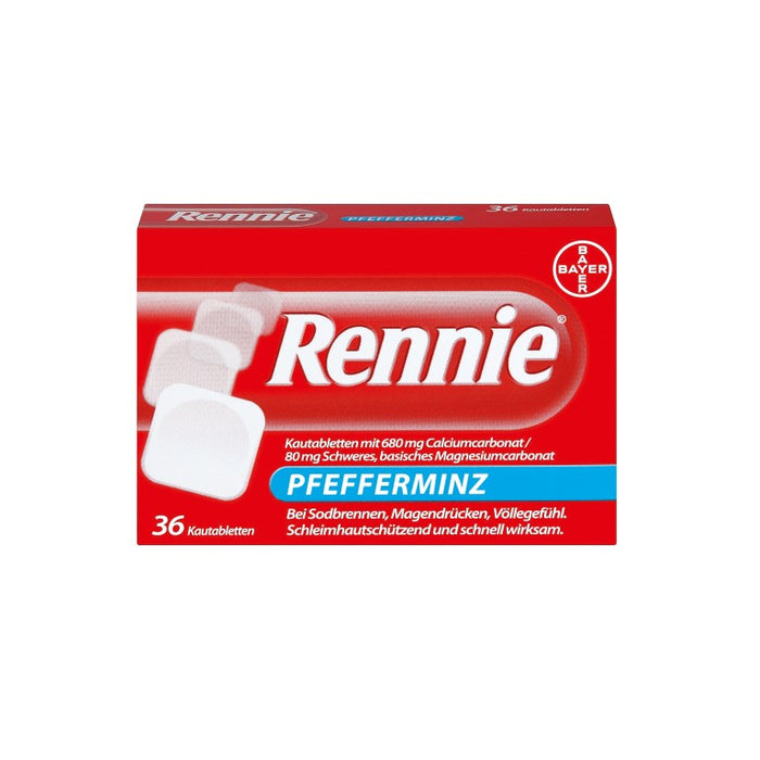 Rennie Pfefferminz Kautabletten, 36 St. Tabletten