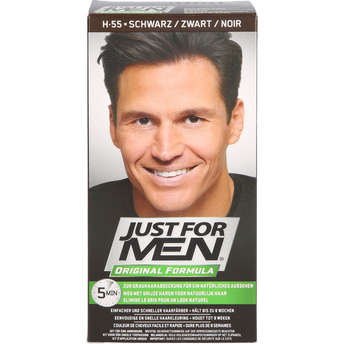 JUST FOR MEN Pflege-Tönungs-Shampoo schwarz, 60 ml Shampoing