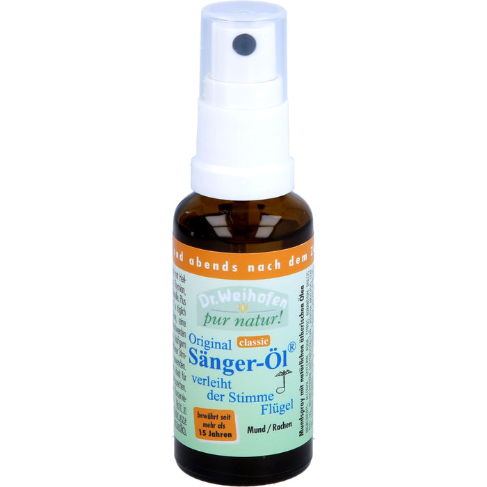 Dr. Weihofen pur natur Original Sänger-Öl verleiht der Stimme Flügel, 30 ml Solution