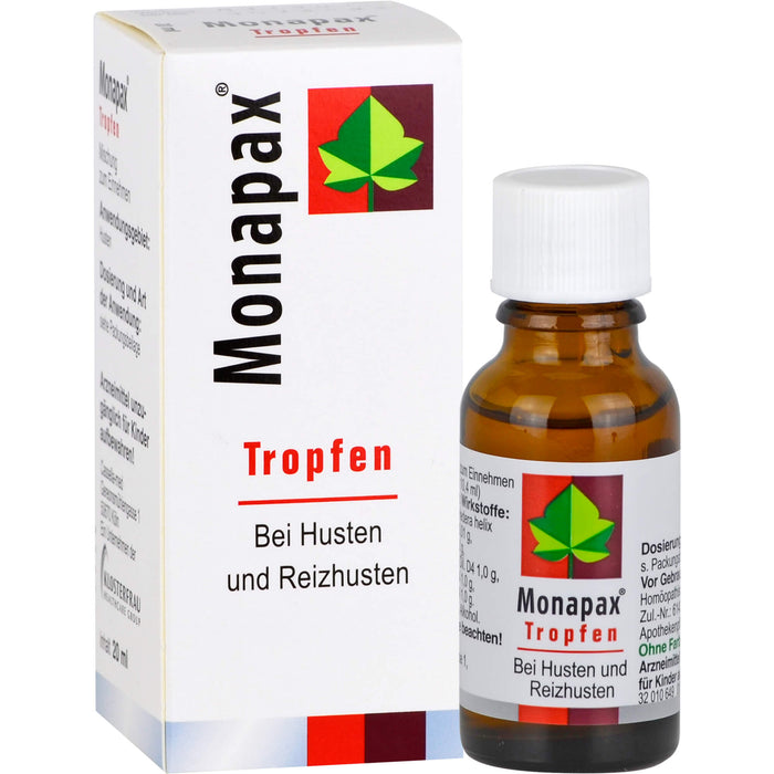 Monapax Tropfen bei Husten und Reizhusten, 20 ml Lösung