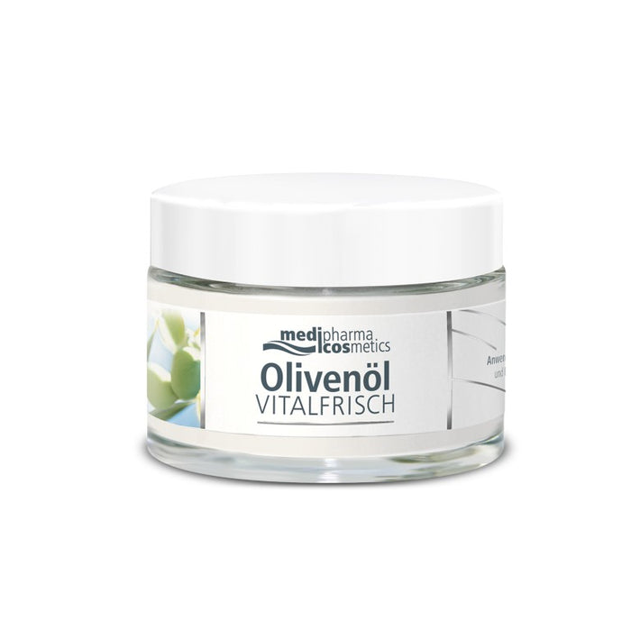 medipharma cosmetics Olivenöl vitalfrisch Nachtpflege plus Q10 strafft und regeneriert über Nacht, 50 ml Crème