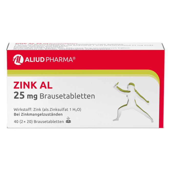 Zink AL 25 mg Brausetabletten, 40 pcs. Tablets