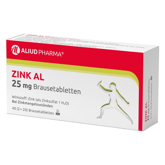 Zink AL 25 mg Brausetabletten, 40 pc Tablettes