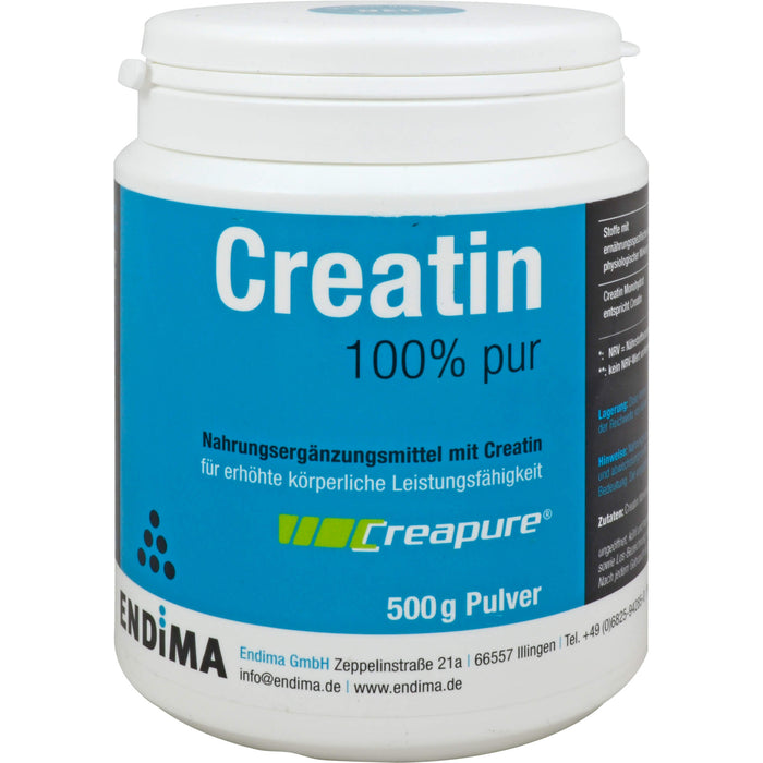 ENDIMA Creapure Creatin 100% pur Pulver, 500 g Pulver