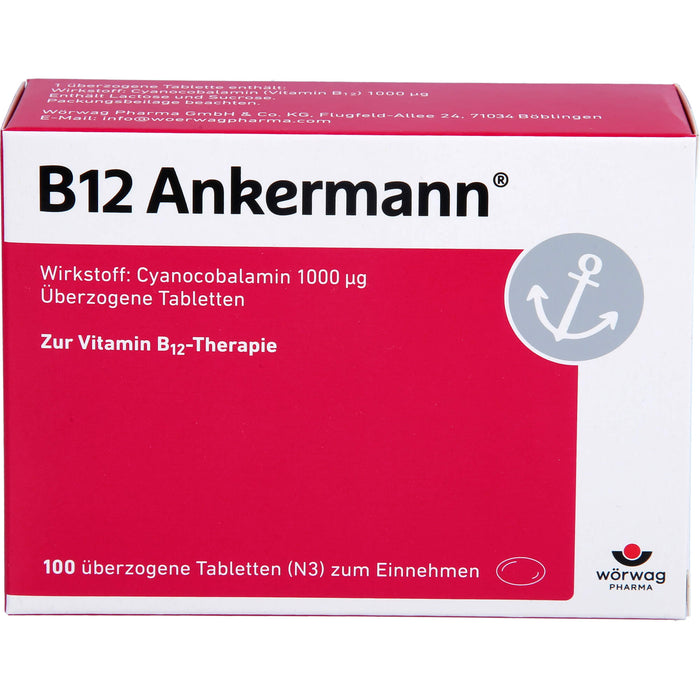 B12 Ankermann überzogene Tabletten, 100 pcs. Tablets