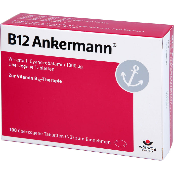 B12 Ankermann überzogene Tabletten, 100 pcs. Tablets