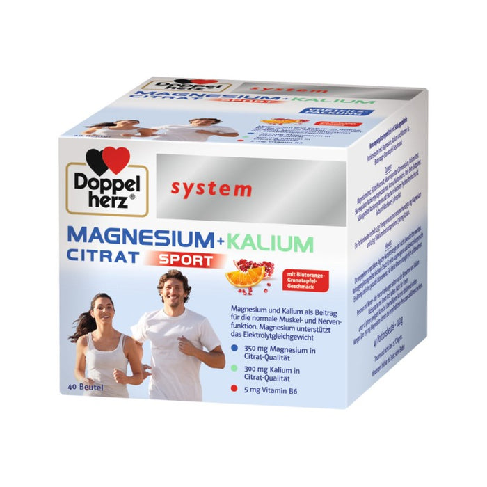 Doppelherz system MAGNESIUM + KALIUM CITRAT, 40 pcs. Sachets