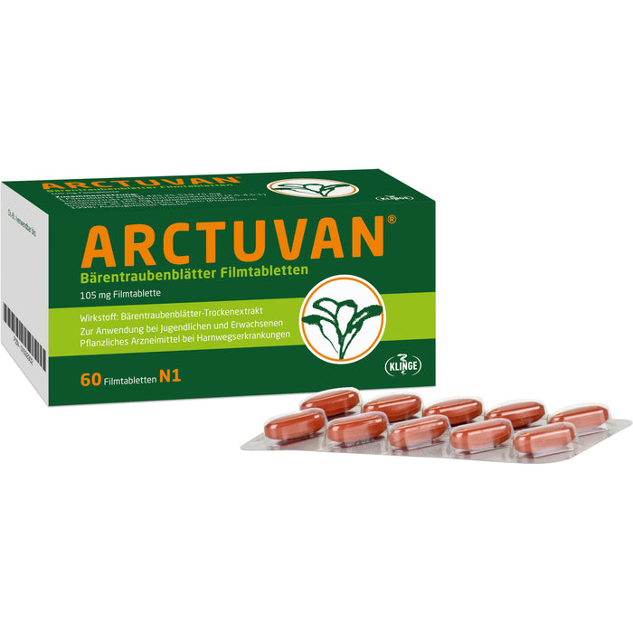 ARCTUVAN Bärentraubenblätter Filmtabletten, 60 pc Tablettes