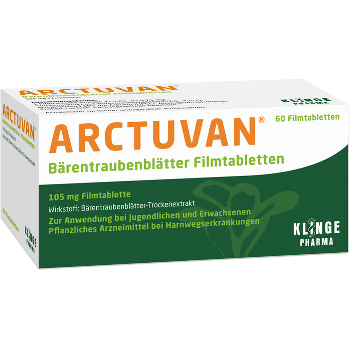 ARCTUVAN Bärentraubenblätter Filmtabletten, 60 pc Tablettes