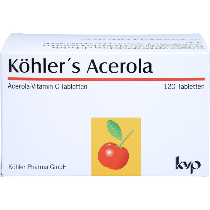 Köhler's Acerola Acerola-Vitamin C-Tabletten, 120 pc Tablettes