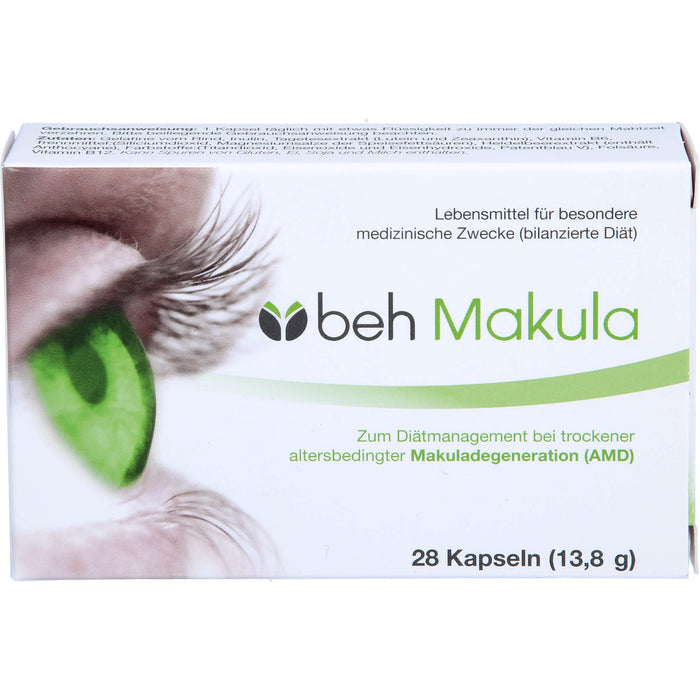 beh Makula Kapseln bei trockener, altersbedingter Makuladegeneration, 28 pcs. Capsules