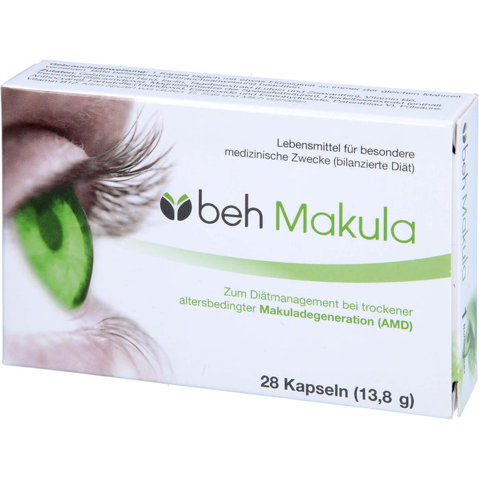 beh Makula Kapseln bei trockener, altersbedingter Makuladegeneration, 28 pcs. Capsules