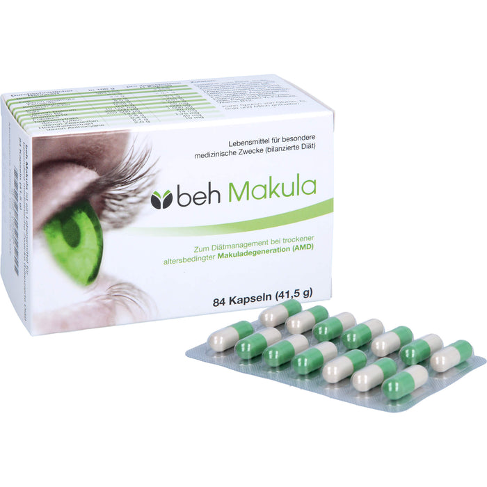 beh Makula Kapseln bei trockener, altersbedingter Makuladegeneration, 84 pcs. Capsules