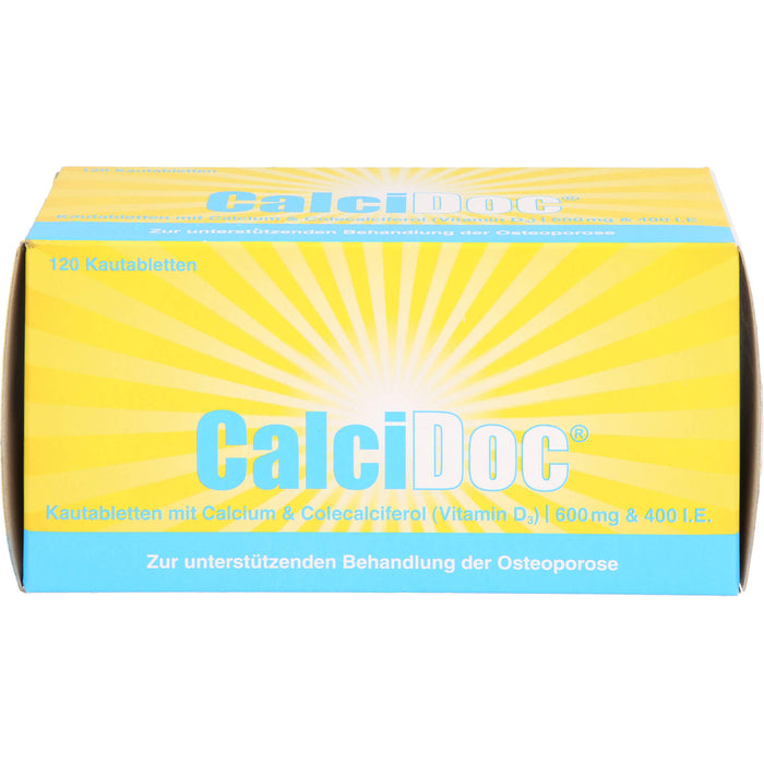 CalciDoc, 600 mg/400 I.E. Kautabletten, 120 St KTA