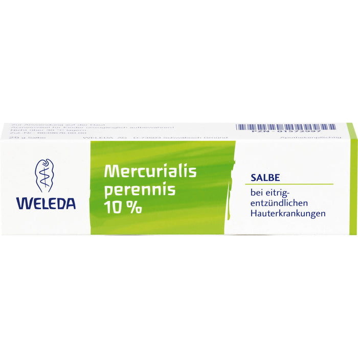 Weleda Mercurialis perennis 10 % Salbe bei eitrig-entzündlichen Hauterkrankungen, 25 g Ointment