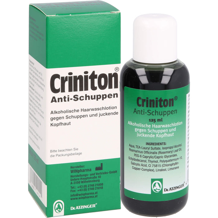 Criniton Anti-Schuppen Haarwaschlotion, 125 ml Lösung