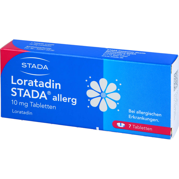 Loratadin STADA 10 mg Tabletten bei allergischen Erkrankungen, 7 pcs. Tablets