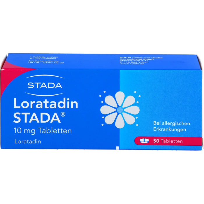 Loratadin STADA 10 mg Tabletten bei allergischen Erkrankungen, 50 St. Tabletten