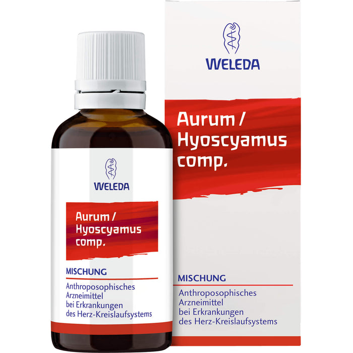 WELEDA Aurum / Hyoscyamus comp. Mischung bei Erkrankungen des Herz-Kreislaufsystems, 50 ml Mixture