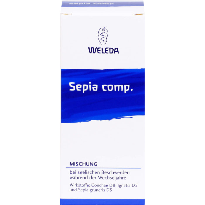 WELEDA Sepia comp. Mischung ei seelischen Beschwerden während der Wechseljahre, 50 ml Mixture