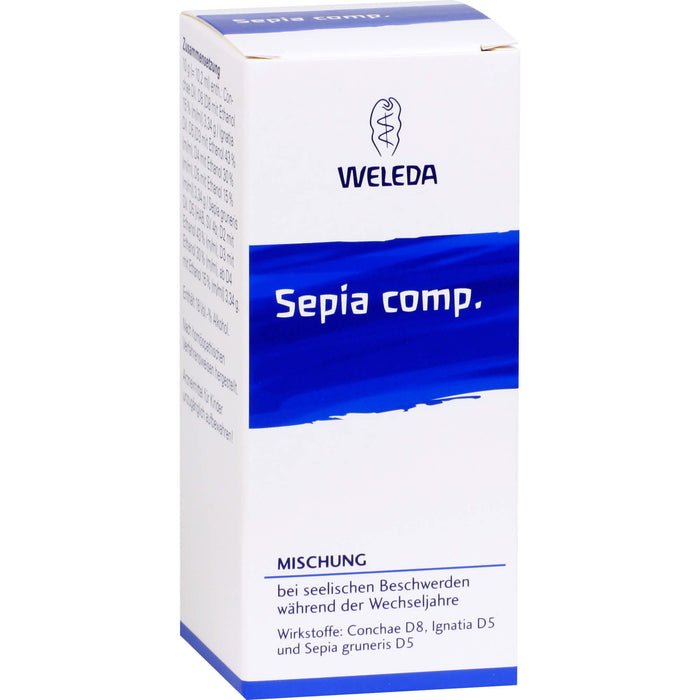 WELEDA Sepia comp. Mischung ei seelischen Beschwerden während der Wechseljahre, 50 ml Mischung