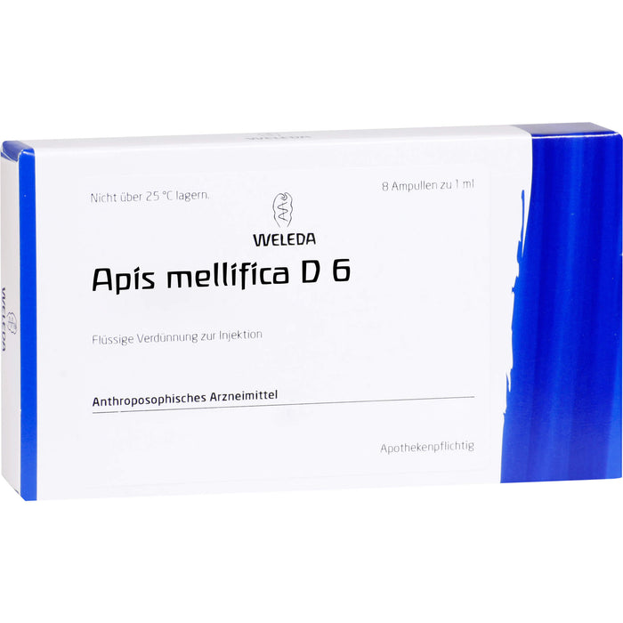 WELEDA Apis Mellifica D6 flüssige Verdünnung, 8 pc Ampoules