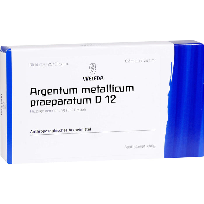 Argentum metallicum praep. D12 Weleda Amp., 8 St AMP