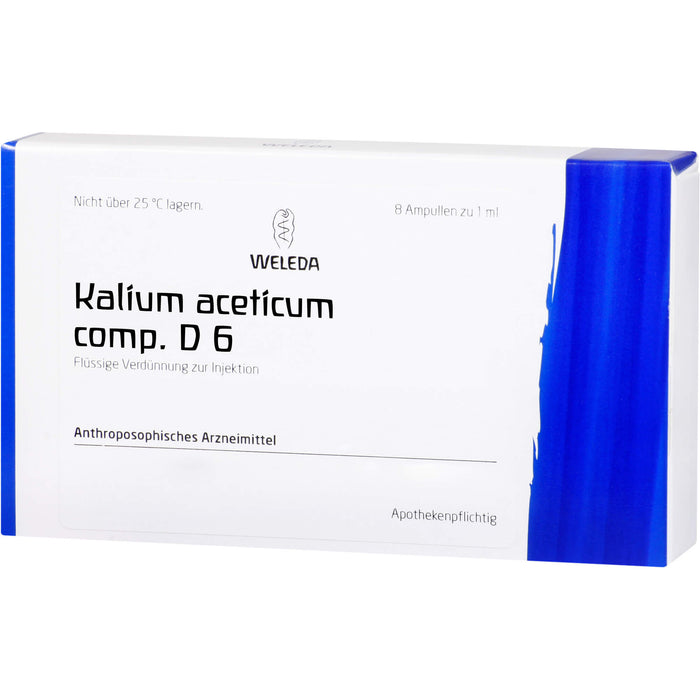 Kalium aceticum comp. D6 Weleda Amp., 8X1 ml AMP