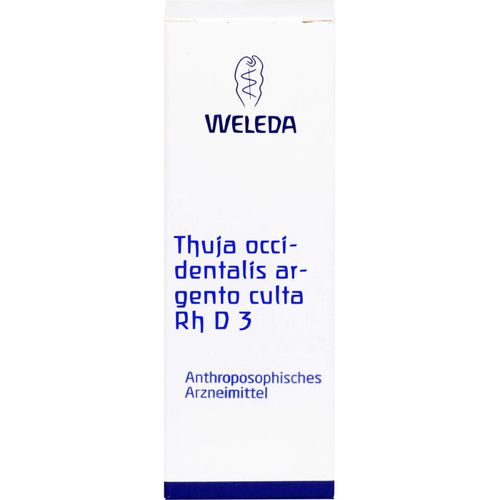 WELEDA Thuja occidentalis Argento culta Rh D3 flüssige Verdünnung, 20 ml Lösung