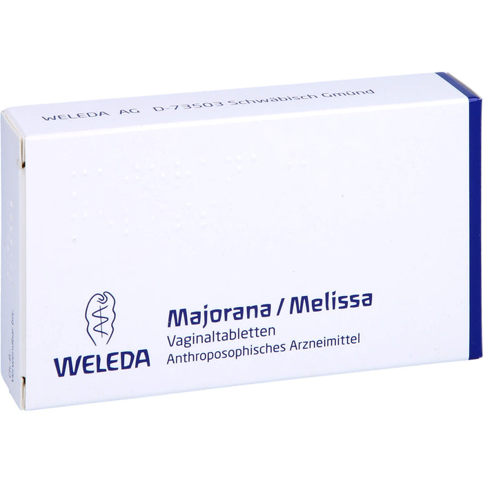 WELEDA Majorana / Melissa Vaginaltabletten, 10 pc Tablettes