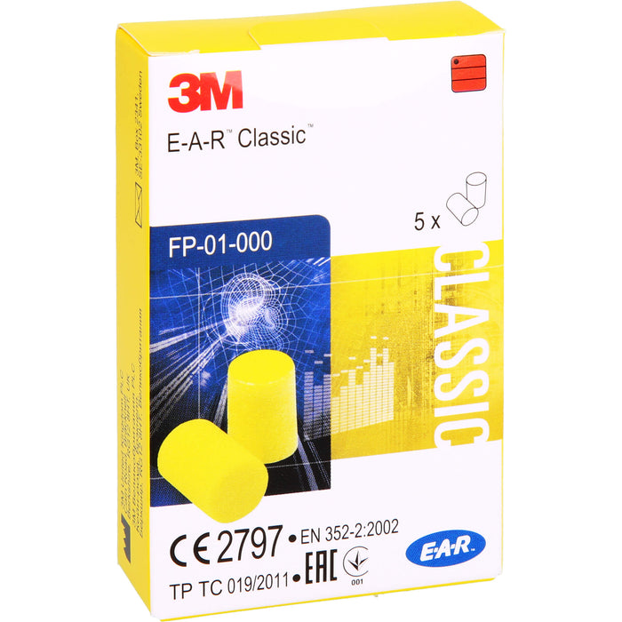 3M E-A-R Classic vorzuformende Gehörschutzstöpsel, 10 pcs. Earplugs