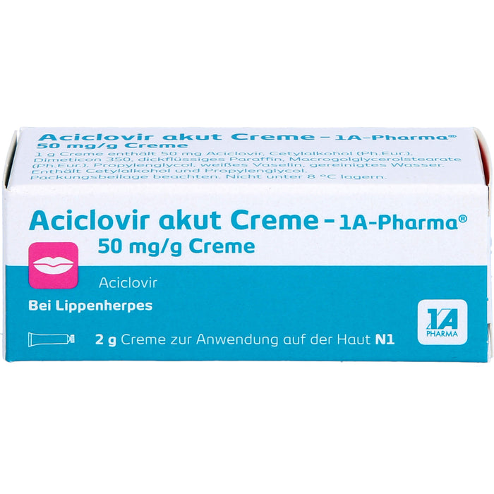 Aciclovir akut Creme - 1A Pharma, 2 g Crème