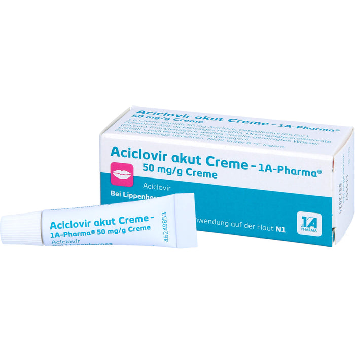 Aciclovir akut Creme - 1A Pharma, 2 g Creme