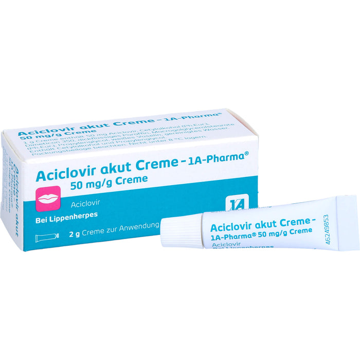 Aciclovir akut Creme - 1A Pharma, 2 g Cream