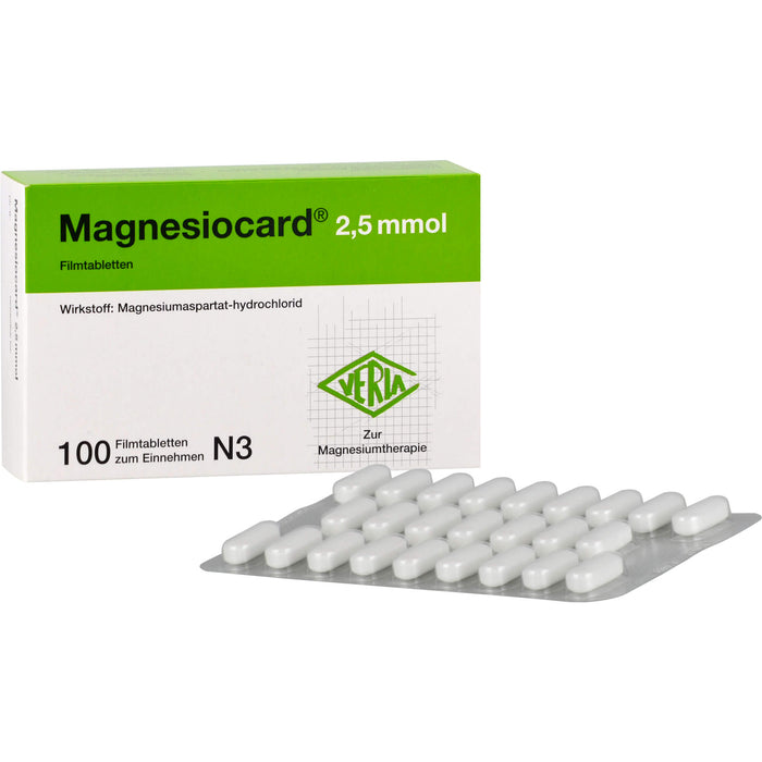 Magnesiocard 2,5 mmol Filmtabletten, 100 St. Tabletten