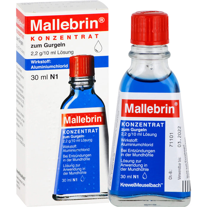 Mallebrin Konzentrat zum Gurgeln, 30 ml Lösung