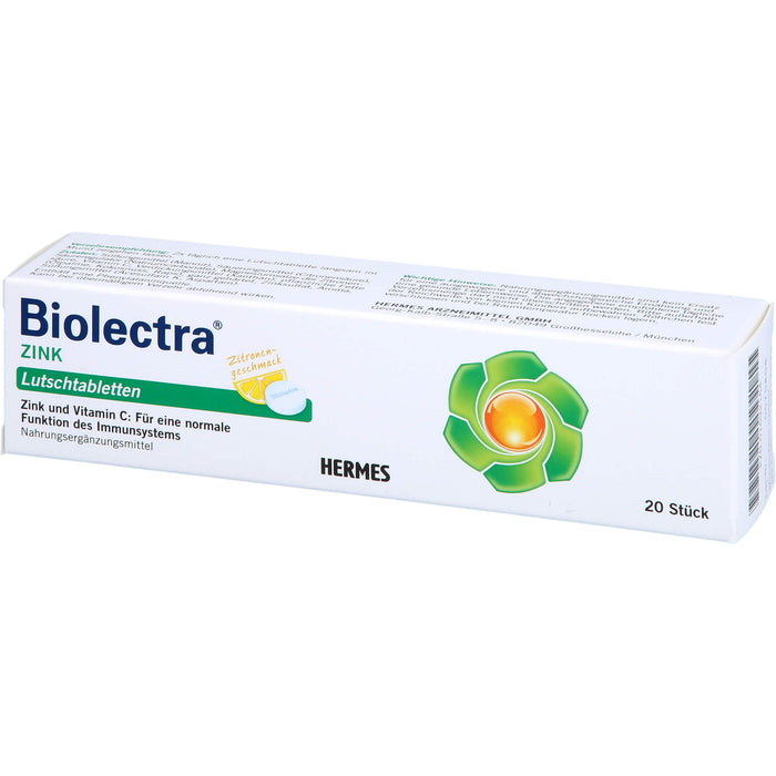 Biolectra Zink Lutschtabletten, 20 pcs. Tablets