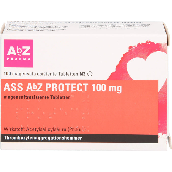 ASS AbZ Protect 100 mg Tabletten, 100 pcs. Tablets